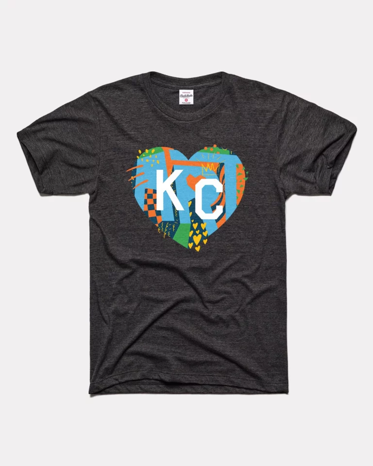 Charlie Hustle Black Parade of Hearts KC Heart Tee