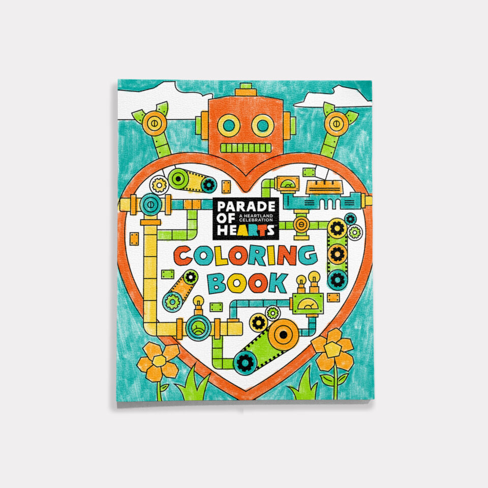 Parade Of Hearts Coloring Book